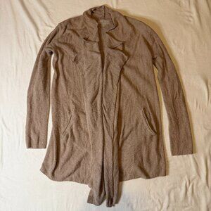 Barefoot Dreams CozyChic Lite‎ Cardigan Sweater S/M Tan